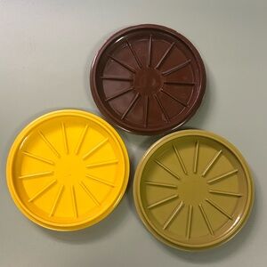 Vintage Tupperware Coasters Set of 3